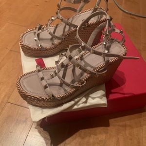 Valentino rockstud wedges